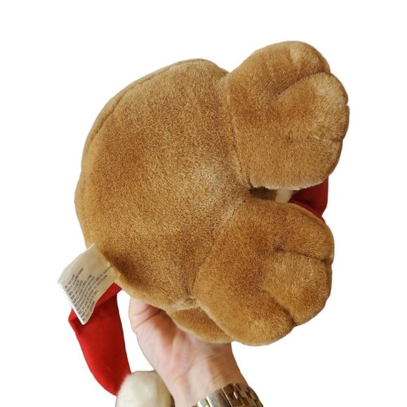 Vintage 90s JcPenny Christmas Barking Sharpee Dog‎ Plush 11" NWT WORKS - Picture 8 of 12